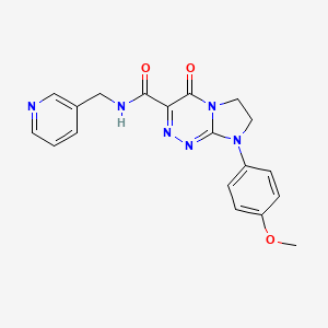 8-(4-methoxyphenyl)-4-oxo-N-[(pyridin-3-yl)methyl]-4H,6H,7H,8H-imidazo[2,1-c][1,2,4]triazine-3-carboxamide