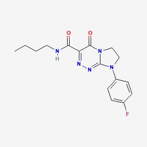 N-butyl-8-(4-fluorophenyl)-4-oxo-4H,6H,7H,8H-imidazo[2,1-c][1,2,4]triazine-3-carboxamide