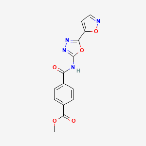 methyl 4-{[5-(1,2-oxazol-5-yl)-1,3,4-oxadiazol-2-yl]carbamoyl}benzoate