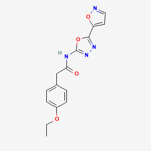 2-(4-ethoxyphenyl)-N-[5-(1,2-oxazol-5-yl)-1,3,4-oxadiazol-2-yl]acetamide