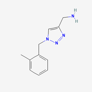 1-{1-[(2-methylphenyl)methyl]-1H-1,2,3-triazol-4-yl}methanamine