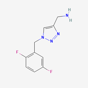 1-{1-[(2,5-difluorophenyl)methyl]-1H-1,2,3-triazol-4-yl}methanamine