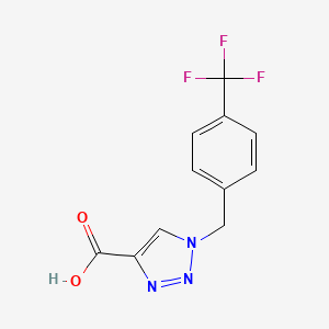 1-{[4-(trifluoromethyl)phenyl]methyl}-1H-1,2,3-triazole-4-carboxylic acid