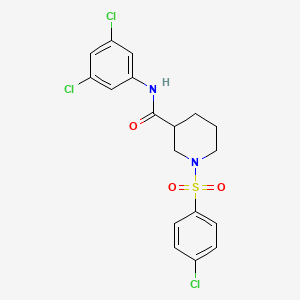 1-(4-chlorobenzenesulfonyl)-N-(3,5-dichlorophenyl)piperidine-3-carboxamide