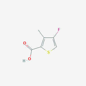 molecular formula C6H5FO2S B064974 4-Fluoro-3-methylthiophene-2-carboxylic acid CAS No. 187962-16-9
