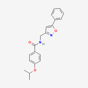 N-[(5-phenyl-1,2-oxazol-3-yl)methyl]-4-(propan-2-yloxy)benzamide