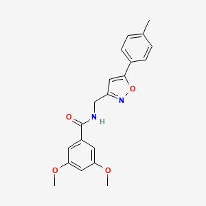 3,5-dimethoxy-N-{[5-(4-methylphenyl)-1,2-oxazol-3-yl]methyl}benzamide