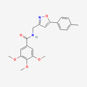 3,4,5-trimethoxy-N-{[5-(4-methylphenyl)-1,2-oxazol-3-yl]methyl}benzamide