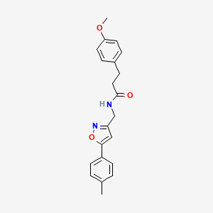 3-(4-methoxyphenyl)-N-{[5-(4-methylphenyl)-1,2-oxazol-3-yl]methyl}propanamide