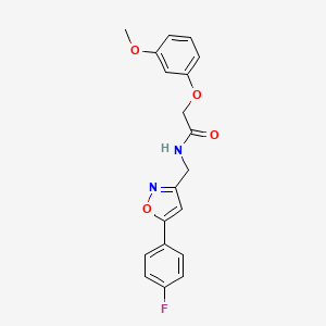 N-{[5-(4-fluorophenyl)-1,2-oxazol-3-yl]methyl}-2-(3-methoxyphenoxy)acetamide