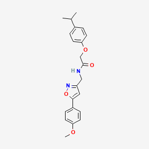N-{[5-(4-methoxyphenyl)-1,2-oxazol-3-yl]methyl}-2-[4-(propan-2-yl)phenoxy]acetamide