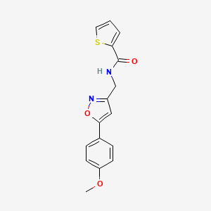N-{[5-(4-methoxyphenyl)-1,2-oxazol-3-yl]methyl}thiophene-2-carboxamide