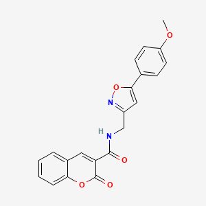 N-{[5-(4-methoxyphenyl)-1,2-oxazol-3-yl]methyl}-2-oxo-2H-chromene-3-carboxamide