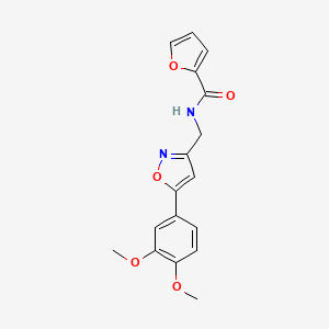 N-{[5-(3,4-dimethoxyphenyl)-1,2-oxazol-3-yl]methyl}furan-2-carboxamide