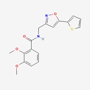 2,3-dimethoxy-N-{[5-(thiophen-2-yl)-1,2-oxazol-3-yl]methyl}benzamide