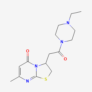 3-[2-(4-ethylpiperazin-1-yl)-2-oxoethyl]-7-methyl-2H,3H,5H-[1,3]thiazolo[3,2-a]pyrimidin-5-one