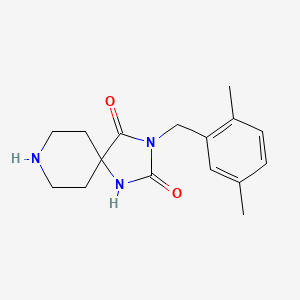 3-[(2,5-dimethylphenyl)methyl]-1,3,8-triazaspiro[4.5]decane-2,4-dione