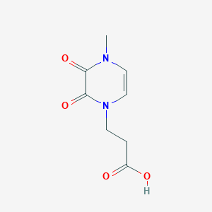 3-(4-methyl-2,3-dioxo-1,2,3,4-tetrahydropyrazin-1-yl)propanoic acid