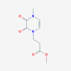 methyl 3-(4-methyl-2,3-dioxo-1,2,3,4-tetrahydropyrazin-1-yl)propanoate