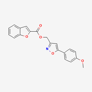 [5-(4-methoxyphenyl)-1,2-oxazol-3-yl]methyl 1-benzofuran-2-carboxylate