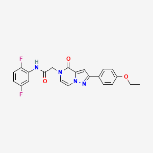 molecular formula C22H18F2N4O3 B6498094 N-(2,5-difluorophenyl)-2-[2-(4-ethoxyphenyl)-4-oxo-4H,5H-pyrazolo[1,5-a]pyrazin-5-yl]acetamide CAS No. 941876-55-7