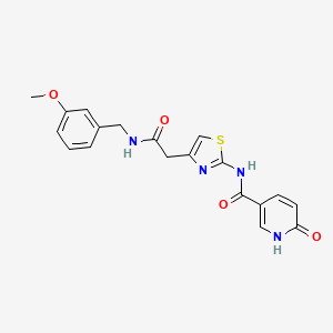 N-[4-({[(3-methoxyphenyl)methyl]carbamoyl}methyl)-1,3-thiazol-2-yl]-6-oxo-1,6-dihydropyridine-3-carboxamide