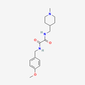 N'-[(4-methoxyphenyl)methyl]-N-[(1-methylpiperidin-4-yl)methyl]ethanediamide