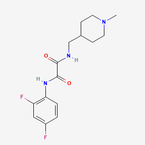 molecular formula C15H19F2N3O2 B6499094 N-(2,4-difluorophenyl)-N'-[(1-methylpiperidin-4-yl)methyl]ethanediamide CAS No. 953224-06-1
