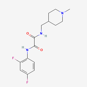 N-(2,4-difluorophenyl)-N'-[(1-methylpiperidin-4-yl)methyl]ethanediamide