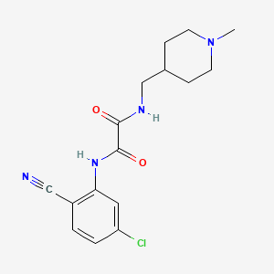 molecular formula C16H19ClN4O2 B6499095 N-(5-chloro-2-cyanophenyl)-N'-[(1-methylpiperidin-4-yl)methyl]ethanediamide CAS No. 953224-14-1