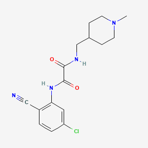 N-(5-chloro-2-cyanophenyl)-N'-[(1-methylpiperidin-4-yl)methyl]ethanediamide