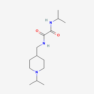 N-(propan-2-yl)-N'-{[1-(propan-2-yl)piperidin-4-yl]methyl}ethanediamide