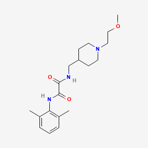 molecular formula C19H29N3O3 B6499142 N-(2,6-dimethylphenyl)-N'-{[1-(2-methoxyethyl)piperidin-4-yl]methyl}ethanediamide CAS No. 953199-58-1