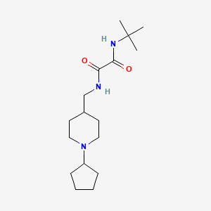 N-tert-butyl-N'-[(1-cyclopentylpiperidin-4-yl)methyl]ethanediamide