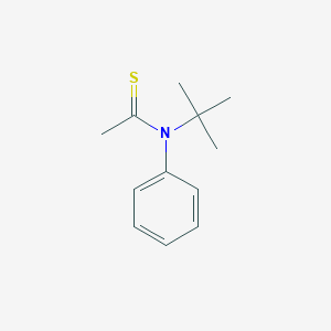 molecular formula C12H17NS B064993 N-tert-butyl-N-phenylethanethioamide CAS No. 172896-62-7