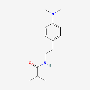 molecular formula C14H22N2O B6499398 N-{2-[4-(dimethylamino)phenyl]ethyl}-2-methylpropanamide CAS No. 953244-20-7