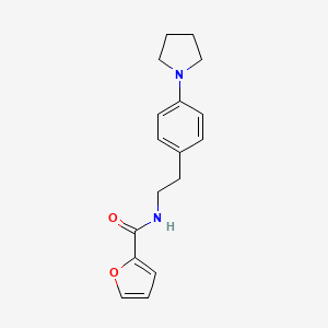 molecular formula C17H20N2O2 B6499407 N-{2-[4-(pyrrolidin-1-yl)phenyl]ethyl}furan-2-carboxamide CAS No. 952993-05-4