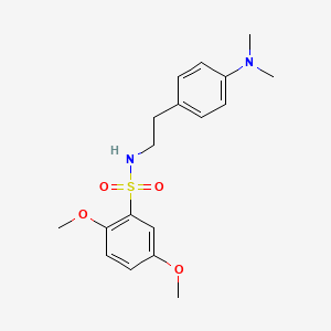 N-{2-[4-(dimethylamino)phenyl]ethyl}-2,5-dimethoxybenzene-1-sulfonamide