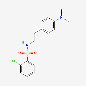 2-chloro-N-{2-[4-(dimethylamino)phenyl]ethyl}benzene-1-sulfonamide
