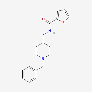 molecular formula C18H22N2O2 B6499724 N-((1-benzylpiperidin-4-yl)methyl)furan-2-carboxamide CAS No. 132864-15-4
