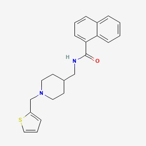 N-({1-[(thiophen-2-yl)methyl]piperidin-4-yl}methyl)naphthalene-1-carboxamide