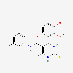 4-(2,3-dimethoxyphenyl)-N-(3,5-dimethylphenyl)-6-methyl-2-sulfanylidene-1,2,3,4-tetrahydropyrimidine-5-carboxamide