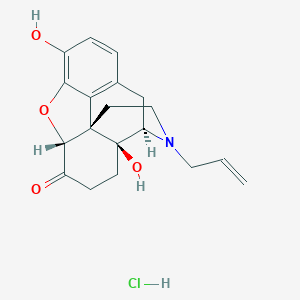 molecular formula C19H22ClNO4 B000650 盐酸纳洛酮 CAS No. 357-08-4