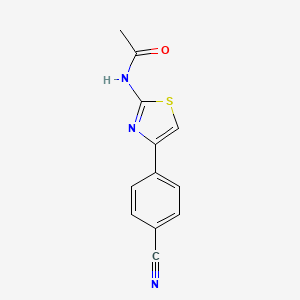 N-[4-(4-cyanophenyl)-1,3-thiazol-2-yl]acetamide