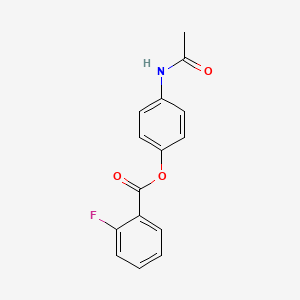 4-acetamidophenyl 2-fluorobenzoate