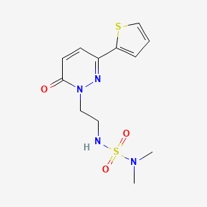 2-{2-[(dimethylsulfamoyl)amino]ethyl}-6-(thiophen-2-yl)-2,3-dihydropyridazin-3-one