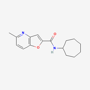 molecular formula C16H20N2O2 B6500288 N-cycloheptyl-5-methylfuro[3,2-b]pyridine-2-carboxamide CAS No. 941969-18-2