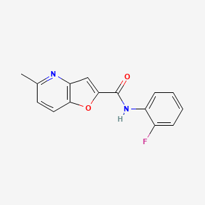 molecular formula C15H11FN2O2 B6500297 N-(2-fluorophenyl)-5-methylfuro[3,2-b]pyridine-2-carboxamide CAS No. 942005-33-6