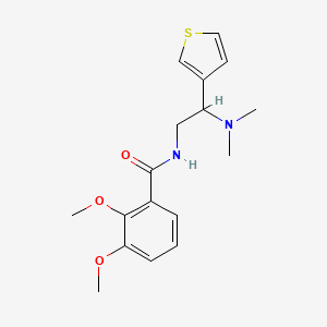 molecular formula C17H22N2O3S B6501087 N-[2-(dimethylamino)-2-(thiophen-3-yl)ethyl]-2,3-dimethoxybenzamide CAS No. 954592-13-3