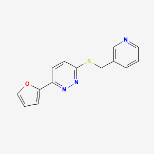B6501108 3-(furan-2-yl)-6-{[(pyridin-3-yl)methyl]sulfanyl}pyridazine CAS No. 893988-24-4